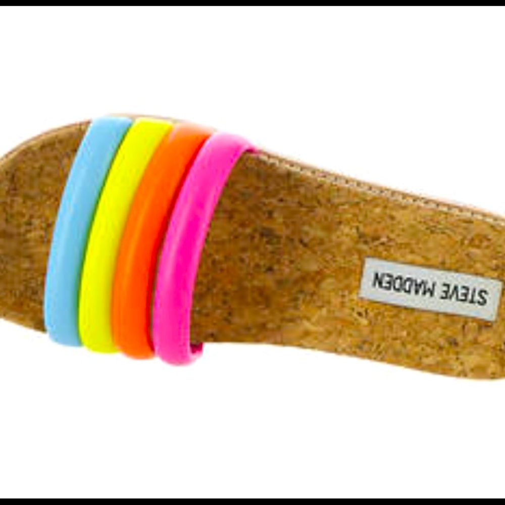 Steve Madden rainbow sandals